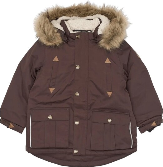 Mikk line Twill Nylon Boy Parca COFFEE BEAN 134