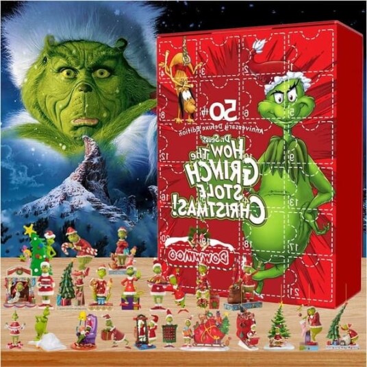 Juletrepynt med Grinchen   Adventskalender 2023 Julekalender for barn og voksne Modell A