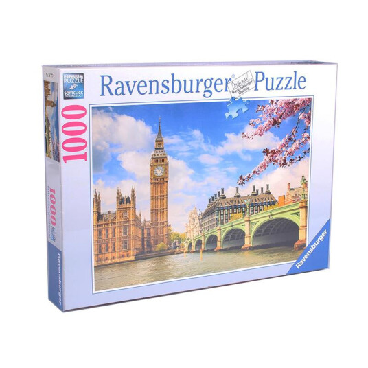Ravensburger Puslespill   1000 brikker   Big Ben London