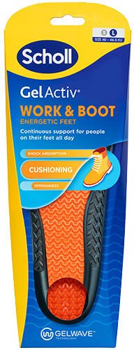 Scholl Gel Activ Insole Work & Boot L   1 Pakker