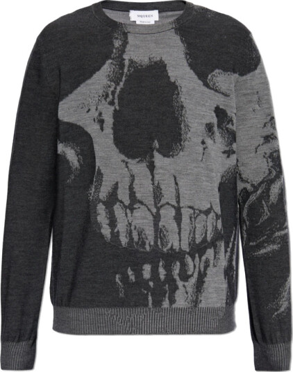 Alexander McQueen Herre Strikkevarer Grå 2XL,