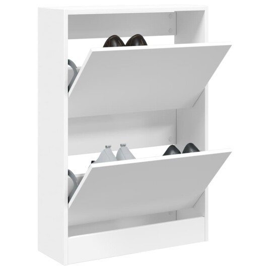 Skoskap hvit 60x21x87,5 cm konstruert tre 8721012381254