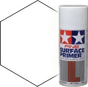 Tamiya Fine Surface Primer (L) Hvit