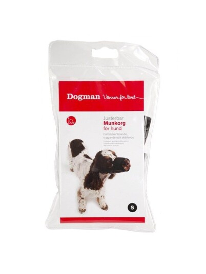 Dogman Dog Muzzle Black Nylon M Snout Size 22 27Cm