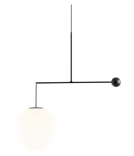 Luceplan Malamata Taklampe Ø48 Matt Sort