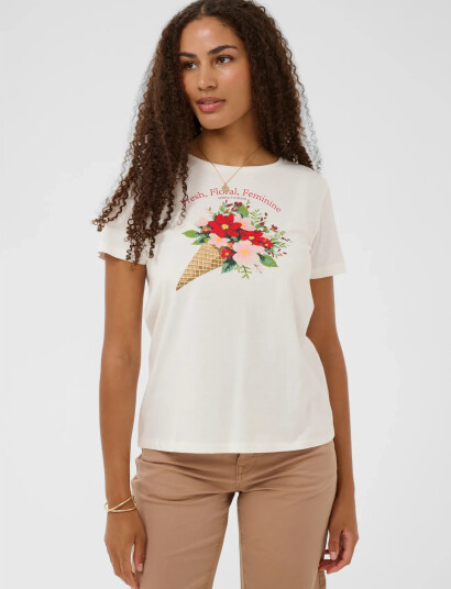 Cream Crjoliy T Shirt CreaM