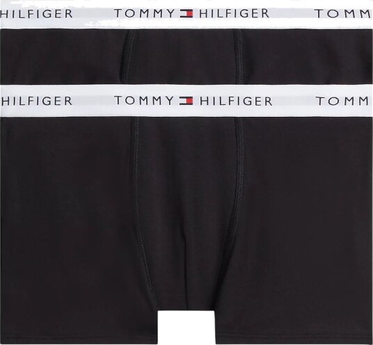 Tommy Hilfiger Boxershorts 2 pack Black/Black Tommy Hilfiger 4 5 år (104 110) Boxershorts Hvit Svart