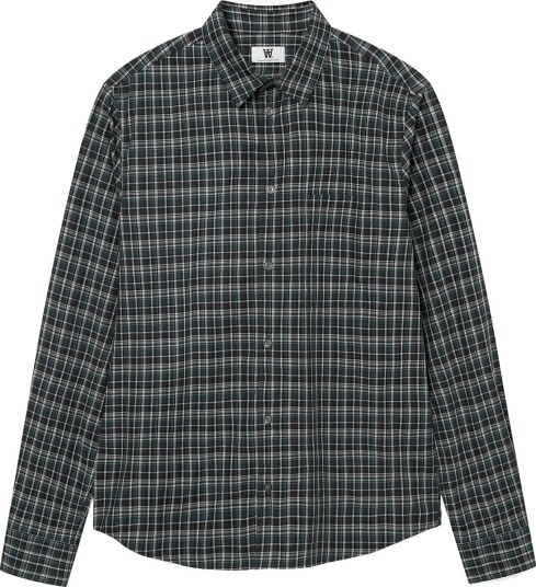 WOOD WOOD Wwadrian Ch Shirt 25444 FUDGE CHECK M