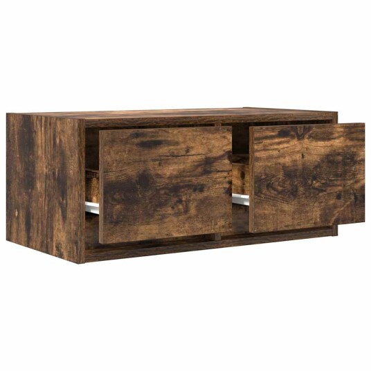 TV benk røkt eik 60x31x25,5 cm konstruert tre TV benk røkt eik 60x31x25,5 cm konstruert tre
