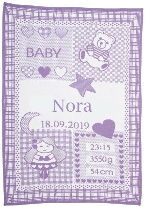 Personlig babyteppe med stjernetegn. Jomfruen.
