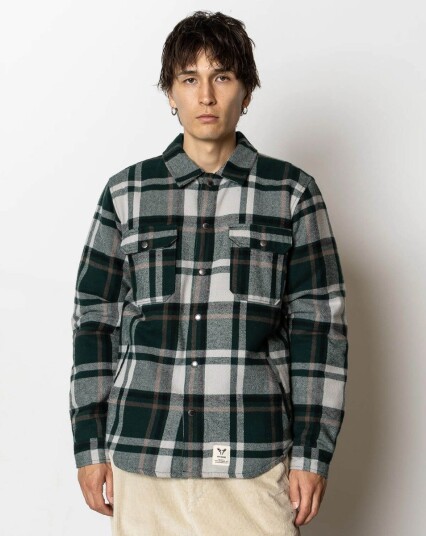 Fat Moose Asger Overshirt-skjorte Grønn