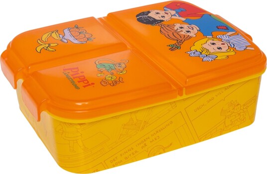 Pippi Langstrømpe Pippi Multi Compartment Madkasse - Yellow - ONE SIZE