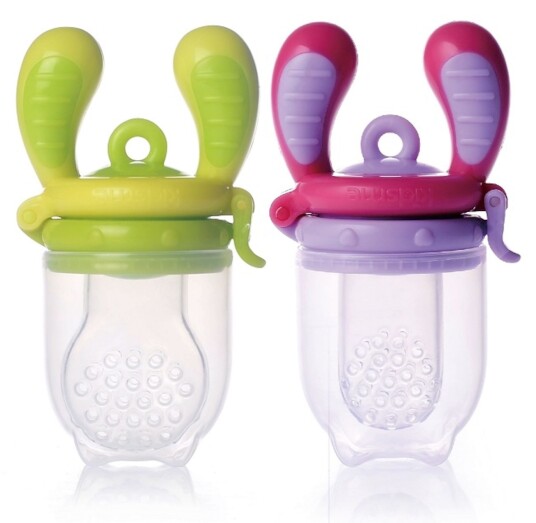 Kidsme Food Feeder 2-pk Lilla/Lime