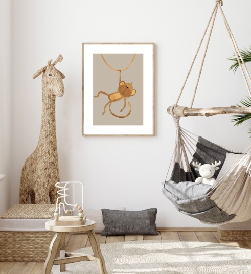 Plakat – Nordisk barnerom / Ape