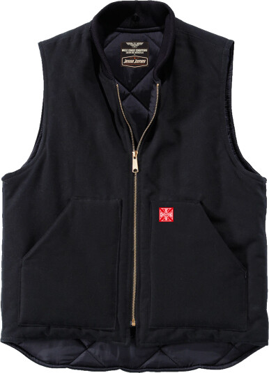 West Coast Choppers Vest Heavy Duty Canvas Svart West Coast Choppers Vest Heavy Duty Canvas Svart