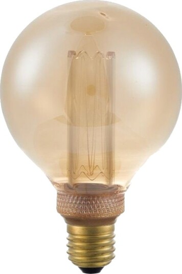 Spl E27 3,5W dimbar LED vintagepære G95 Globe 1800K gullglass 100lm Dimbar : Dimbar Kulør : Ekstra varm