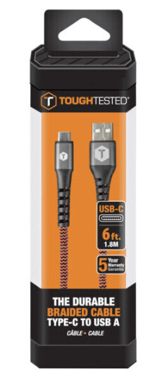 ToughTested Ladekabel Type C 1,8m - 8876953 ToughTested Ladekabel Type C 1,8m - 8876953