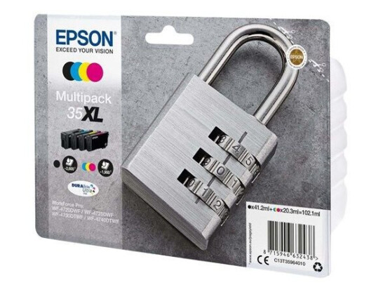 Epson 35XL Multipack - Blekkpatron Svart, Cyan, Magenta, Gul