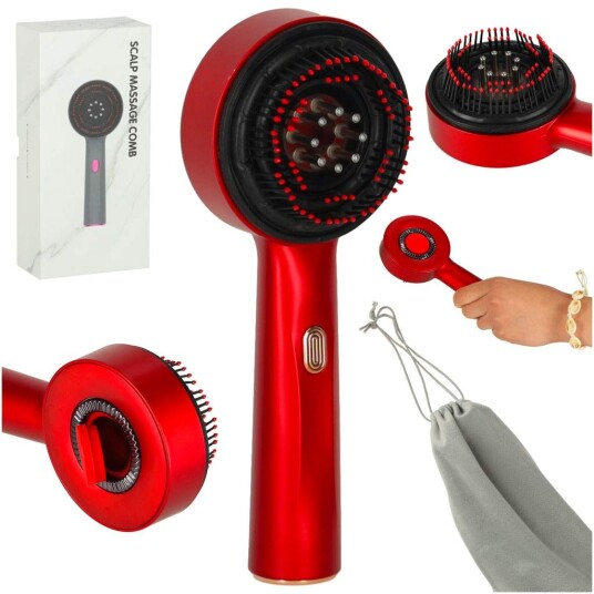Red Light Hair Care Brush – Massasje  og oljeapplikator