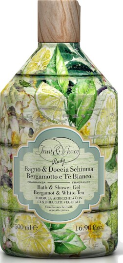 Rudy Profumi Fruit & Juice Bath & Shower Cream - 6 dufter, Bergamot & White Tea