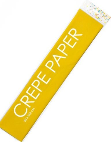 Gult Kreppapir 50x250 cm Gult Kreppapir 50x250 cm