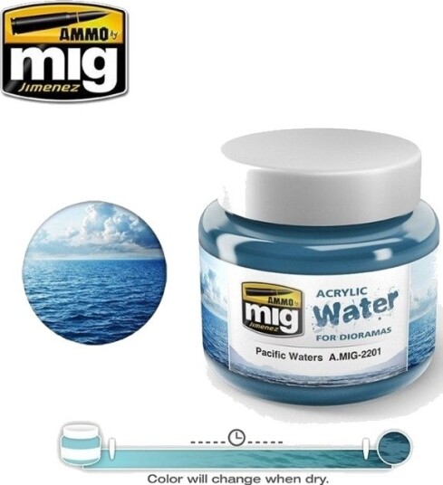 Vallejo Ammo: Acrylic Water Pacific Waters 250 Ml Vallejo Ammo: Acrylic Water Pacific Waters 250 Ml