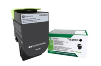 Lexmark 71B20K0 Tonerkassett svart, 3.000 sider Lexmark 71B20K0 Tonerkassett svart, 3.000 sider