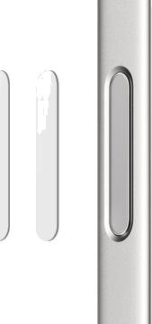 Northjo kamerakontrollknapp herdet glassbeskyttelse for iPhone 16 Pro/16 Pro Max/16/16 Plus - 2 stk. - Hvit