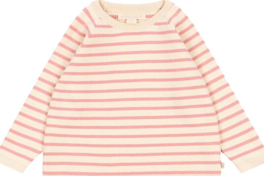Konges Sløjd Genser Strikk Buma Peony SMØR Stripe Konges Sløjd 2 år (92) Genser Beige Rosa
