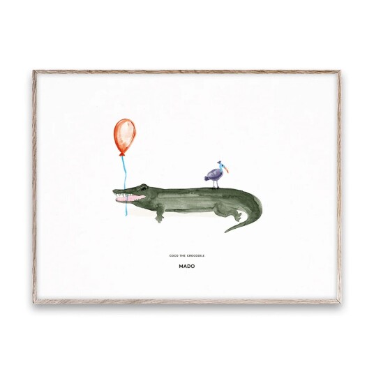 Paper Collective Coco the Crocodile plakat 30 x 40 cm