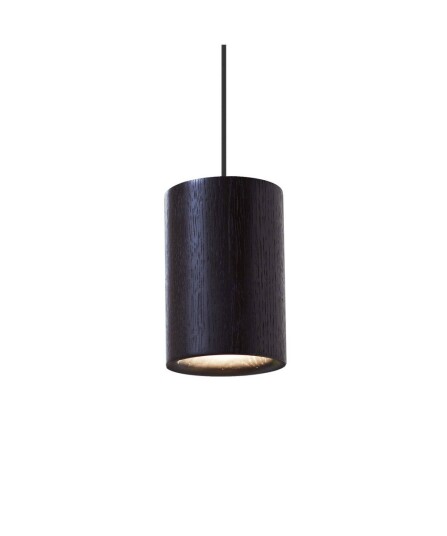 Terence Woodgate - Solid Taklampe Cylinder Black Stained Oak
