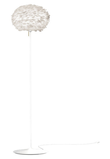 Umage Eos Gulvlampe Medium Hvit med Base i Hvit