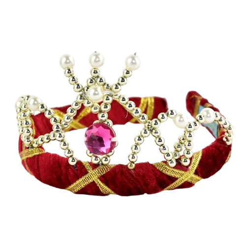 Robetoy Diadem Prinsesse Rød Fløyel Deluxe - One size Robetoy Diadem Prinsesse Rød Fløyel Deluxe - One size