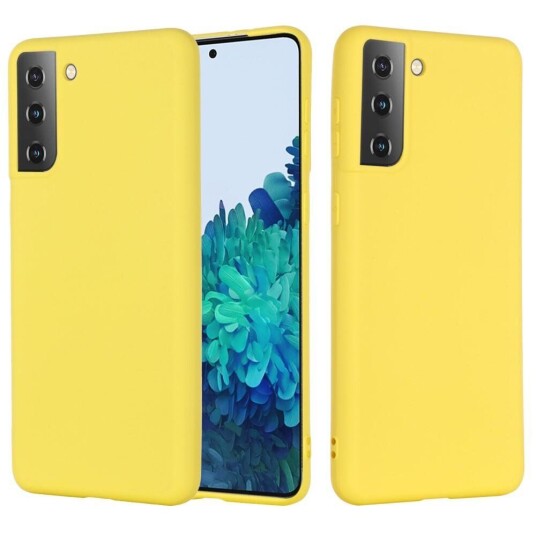 INCOVER Samsung Galaxy S21 Liquid Silikon Deksel - Gul