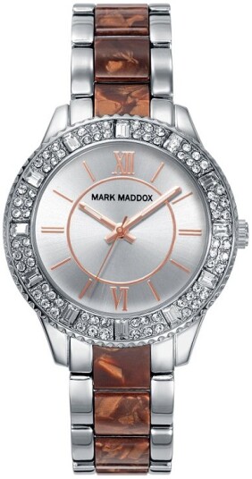 Mark Maddox Dameklokke MP0004 43 Classic Sølvfarget/Stål Ø40 mm