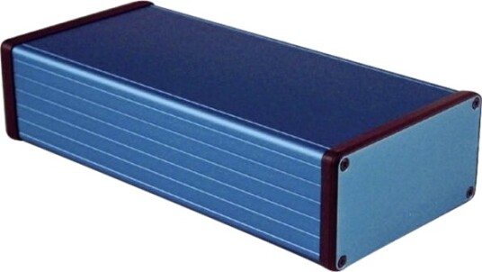 Hammond Electronics 1455N2201bu Universal Kapsling 220 X 103 X 53 Aluminium Blå 1 Stk