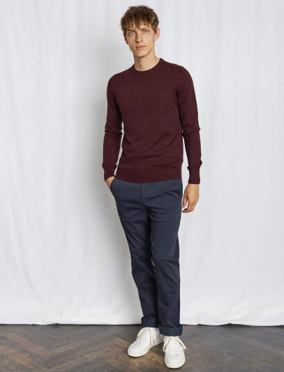 Bruun & Stengade Bs Jupiter Regular Fit Knitwear - Burgundy - XXL