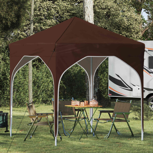  Pop up Festtelt 194 x 194 x 245 cm Brun