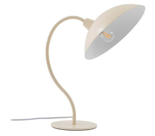 Lucande Arvadon bordlampe i metall beige Lucande Arvadon bordlampe i metall beige