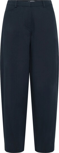 Mango High Waisted Balloon Trousers Navy 42