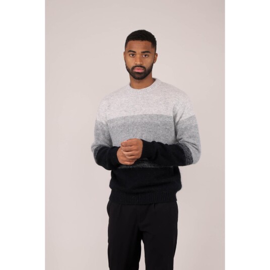 Ajani Sweater Grey multi L Alpaca stripe sweater Ajani Sweater Grey multi L Alpaca stripe sweater