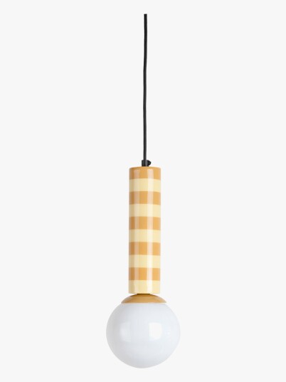 Leitmotiv Pendant Lamp Rayado Yellow H38Cm Leitmotiv Pendant Lamp Rayado Yellow H38Cm