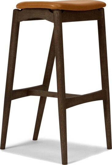 Sibast Furniture No 7 Barkrakk 65 Ryggløs Mørk Oljet Eik/Konjakk Sibast Furniture No 7 Barkrakk 65 Ryggløs Mørk Oljet Eik/Konjakk