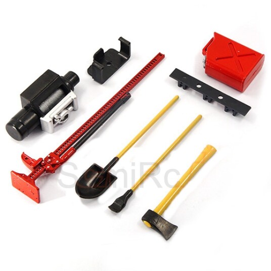 Yeah Racing YA-0356RD 1/10 RC Rock Crawler Accessory Tool Set Ax
