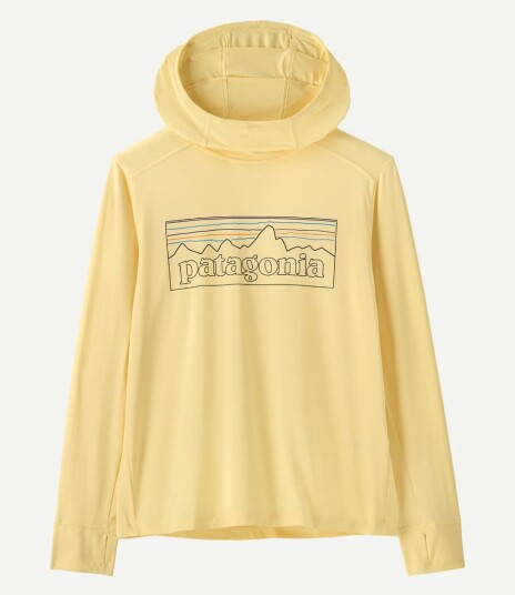 Patagonia Kids Cap SW Hoody Yellow S 7 8år