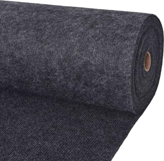 vidaXL Teppe Antrasitt 1,2 x 10 m Polyester vidaXL Teppe Antrasitt 1,2 x 10 m Polyester