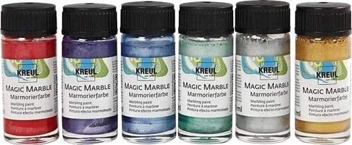 Creativ Company Marble paint - Metallic Colors 6x20ml Creativ Company Marble paint - Metallic Colors 6x20ml
