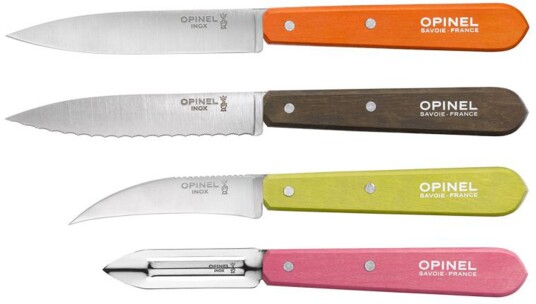 Opinel Set Of Kitchen Knives Les Essentiels 50´s Coloure Knivsett