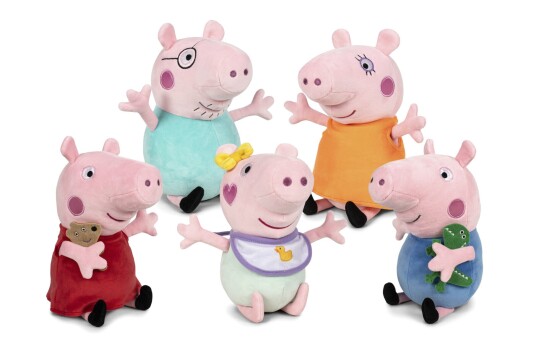 Peppa Gris Plysj 20cm Med Ny Baby Ass Peppa Gris Plysj 20cm Med Ny Baby Ass