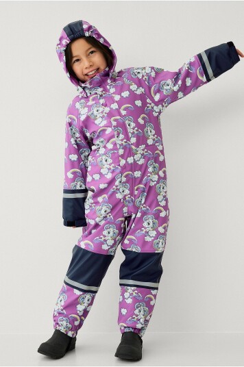 Ellos Collection - Regndress Regna med fleecefor - Lilla
